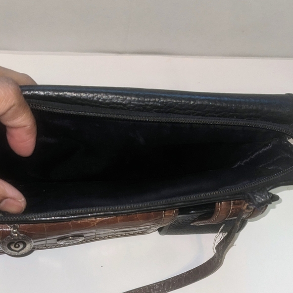 Vintage Brighton "Hudson" Crossbody Organizer Bag - Black - Picture 6 of 13